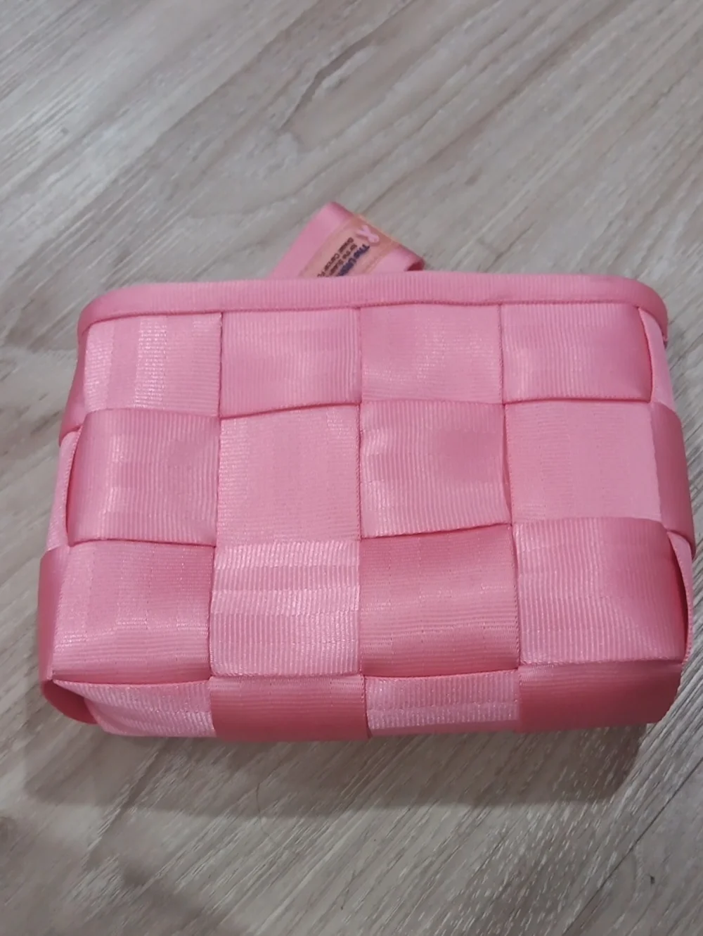 Harveys Pink Seatbelt Makeup Bag